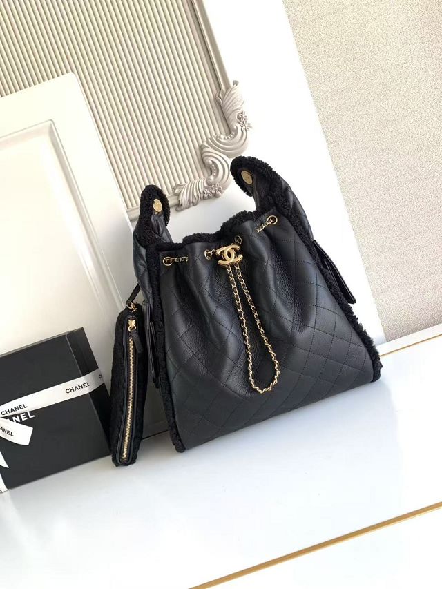 CC original lambskin 25 medium handbag AS5311 black