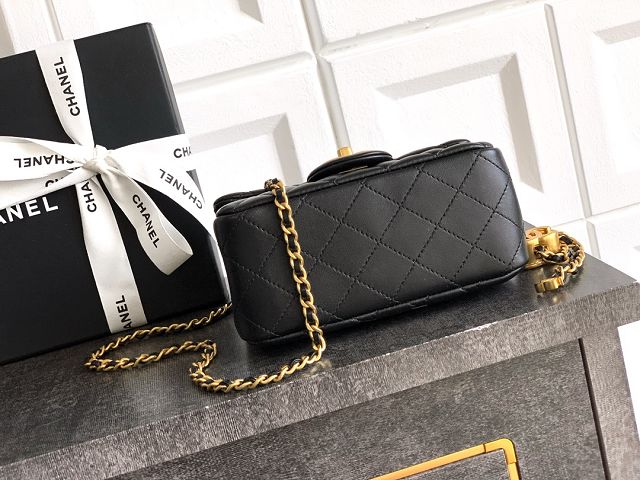 CC original lambskin mini flap bag AS5758 black