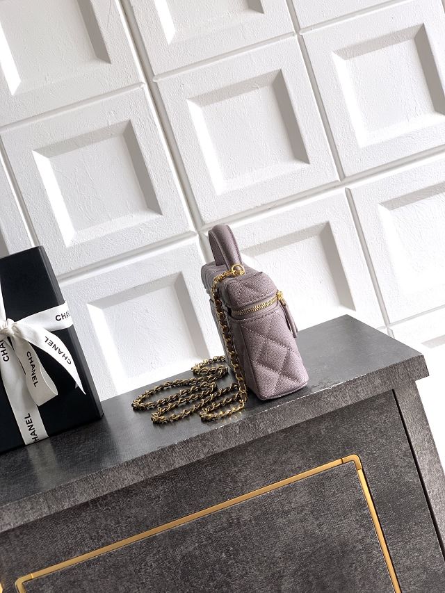 CC original grained calfskin vanity with chain AP5090