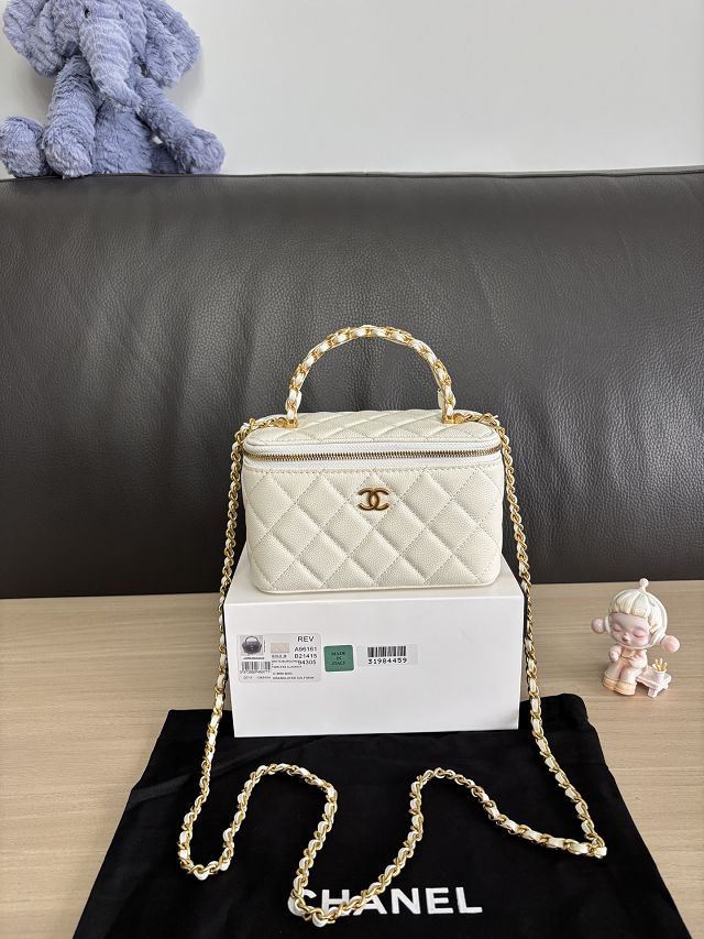 CC original grained calfskin vanity with chain AP5183 