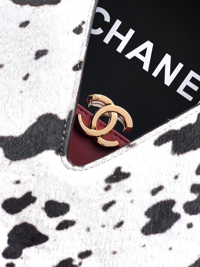 CC original horse hair hobo bag AS6101 black&white