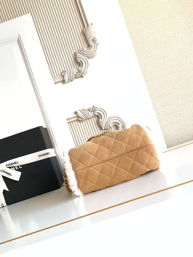 CC original lambskin 25 mini handbag AS5631 apricot