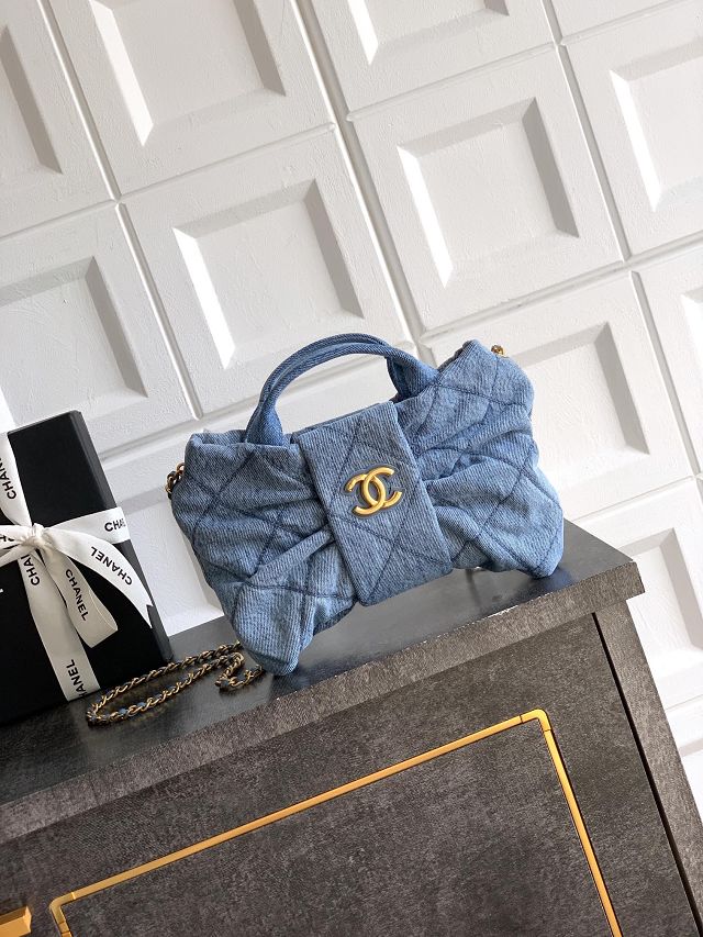 CC original denim small handbag AS5849 blue