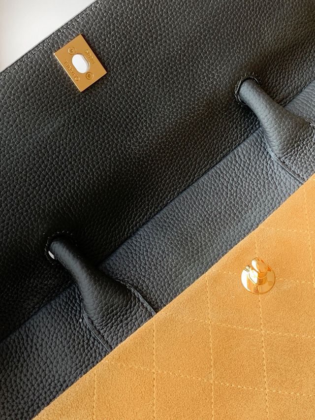 CC original suede calfskin medium tote bag AS6289 black