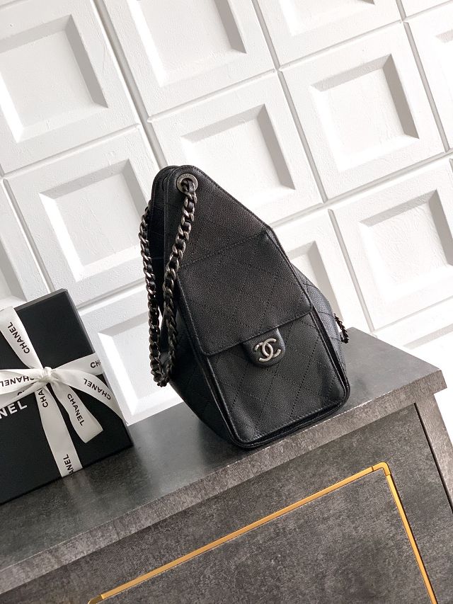 CC original grained calfskin 25 small handbag AS5293 black