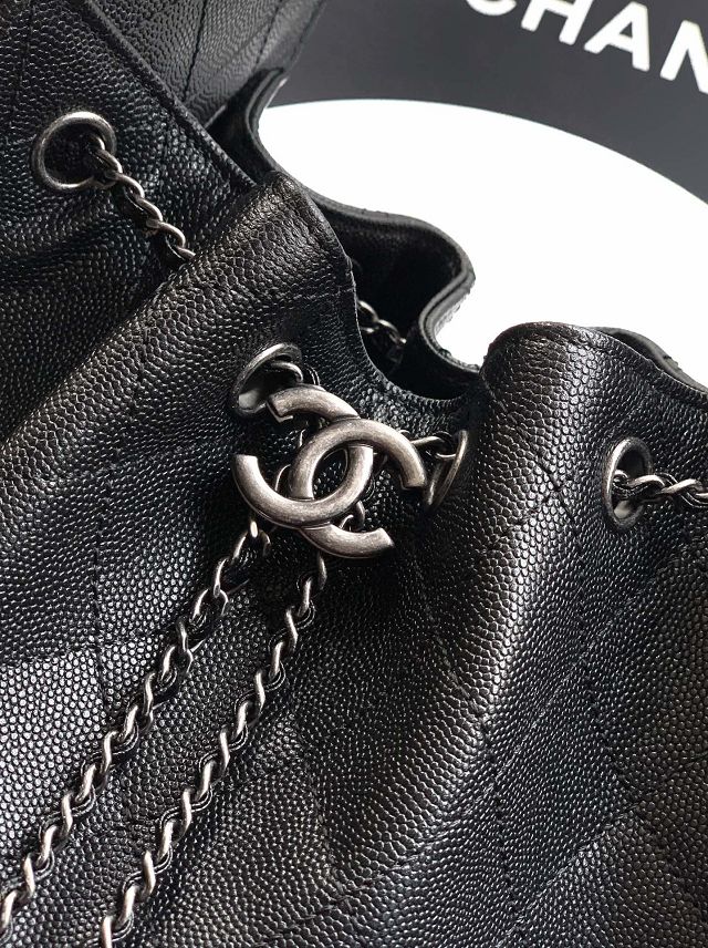 CC original grained calfskin 25 small handbag AS5293 black