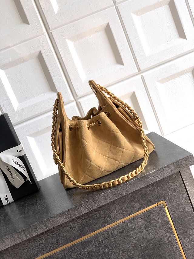 CC original suede calfskin 25 mini handbag AS5631 light brown