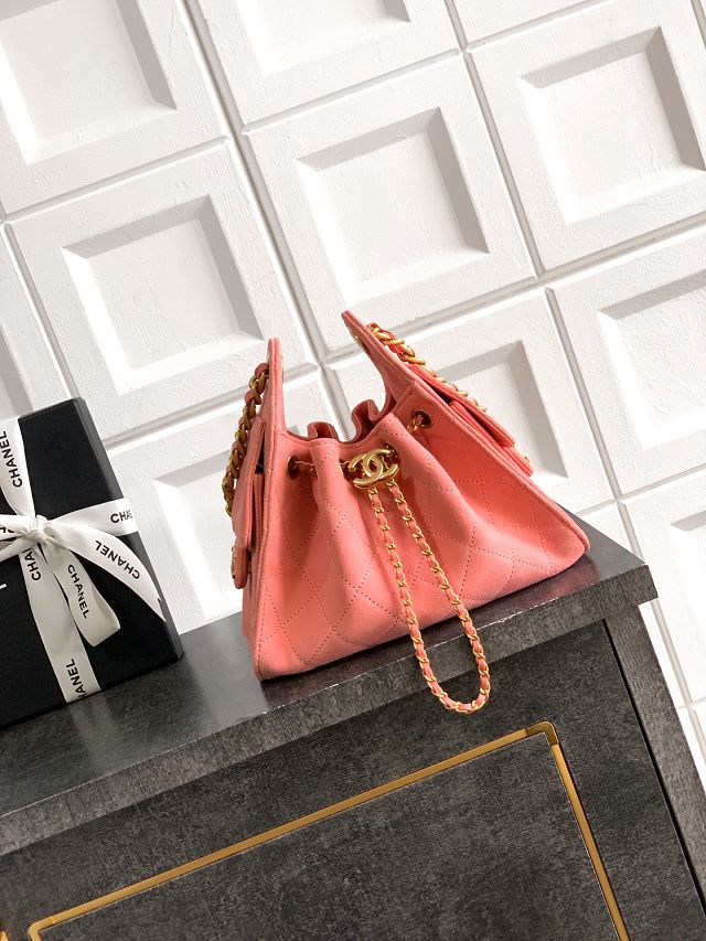 CC original suede calfskin 25 mini handbag AS5631 pink