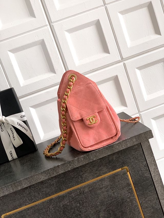 CC original suede calfskin 25 mini handbag AS5631 pink