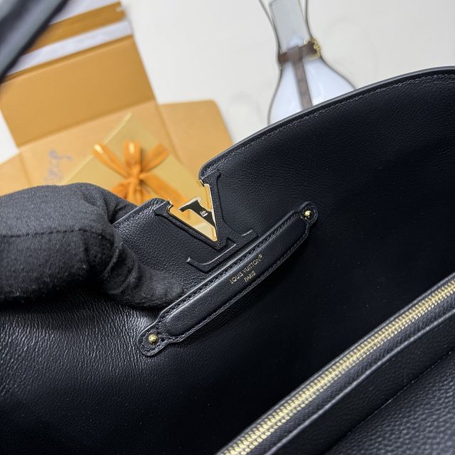 Louis vuitton original calfskin capucines visionnaire GM handbag M26259 black