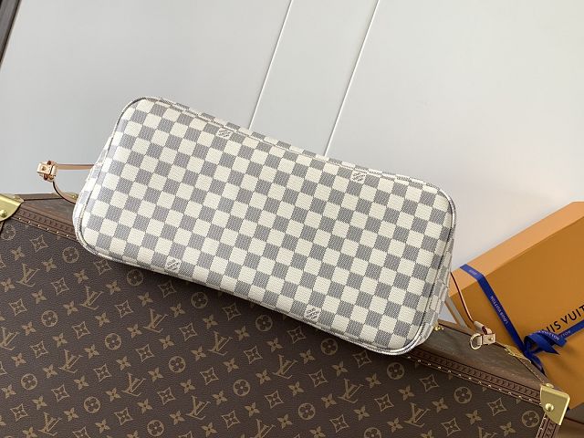 New Louis vuitton original damier azur neverfull gm N41606 pink