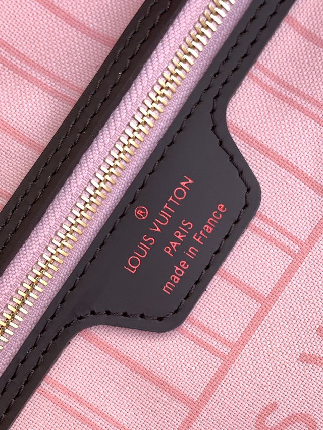 New Louis vuitton original damier ebebe neverfull pm N41359 pink