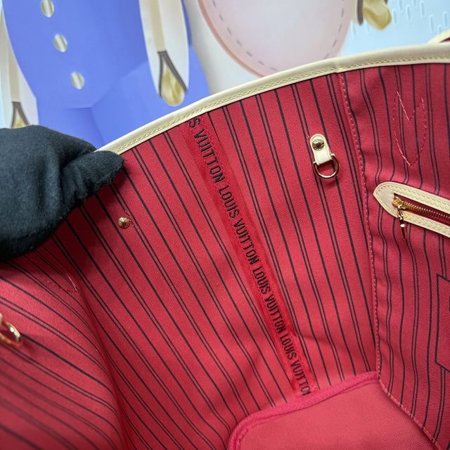 New Louis vuitton original monogram canvas neverfull gm M46978 red