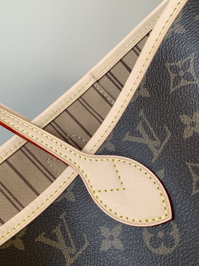 New Louis vuitton original monogram canvas neverfull mm M46975 beige
