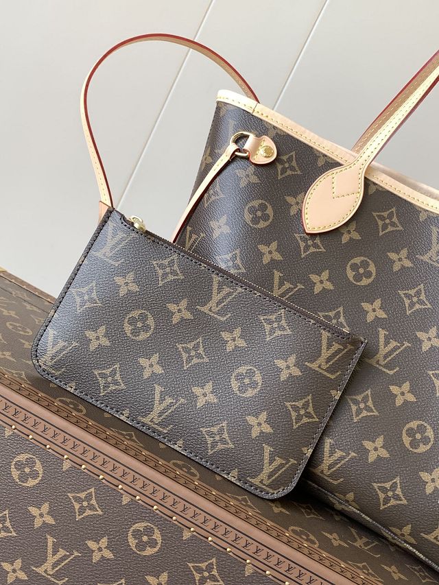 New Louis vuitton original monogram canvas neverfull pm M46979 beige