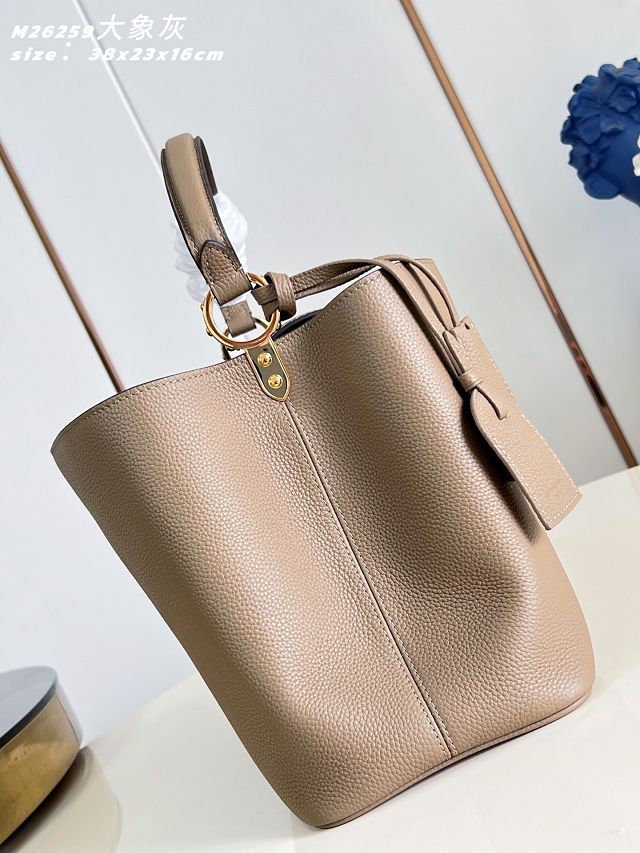 Louis vuitton original calfskin capucines visionnaire GM handbag M26259 grey