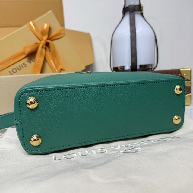 Louis vuitton original calfskin capucines BB handbag M24739 green