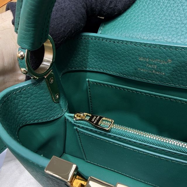 Louis vuitton original calfskin capucines mini handbag M24739 green