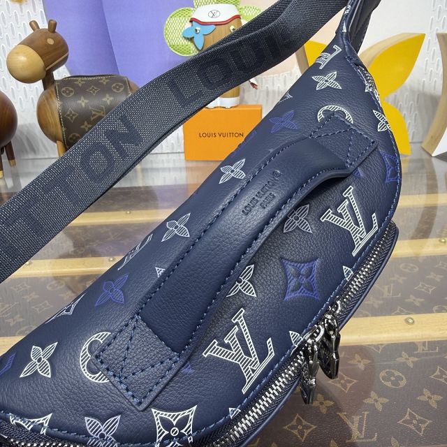 Louis vuitton original calfskin rush bumbag M28619 blue