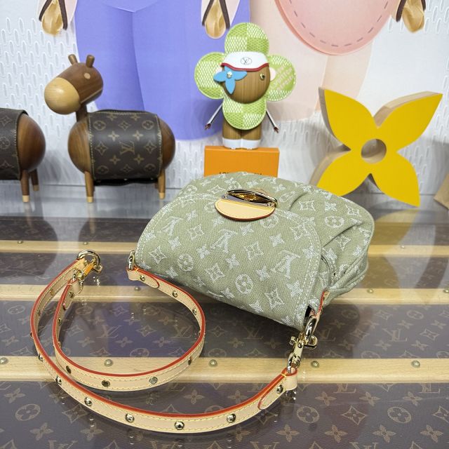 Louis vuitton original denim sunset bag M27210 green