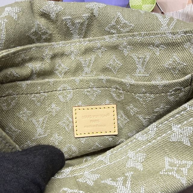 Louis vuitton original denim sunset bag M27210 green