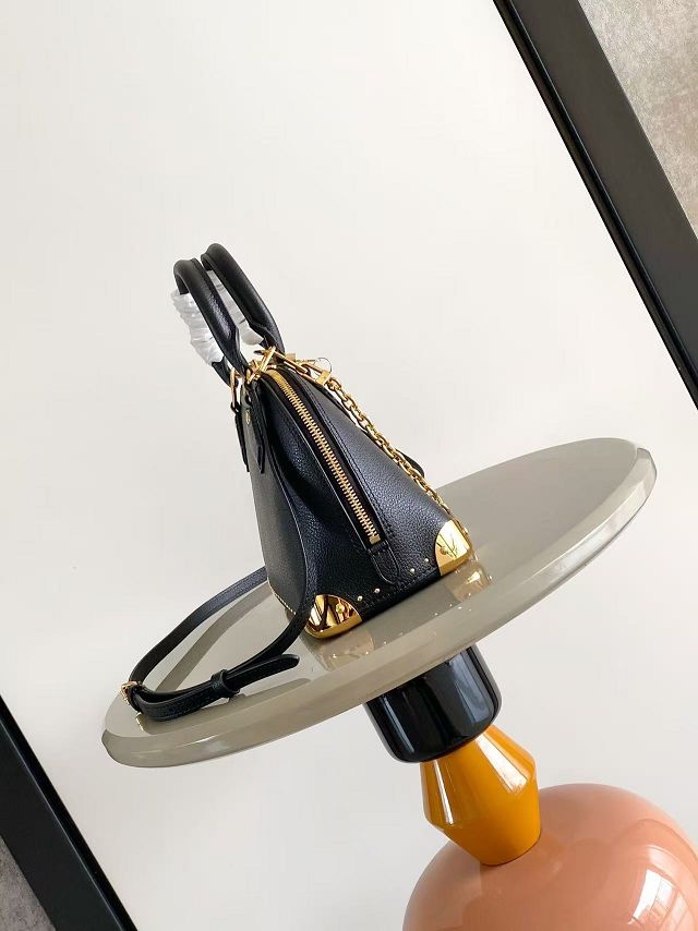 Louis vuitton original calfskin alma trunk BB M29445 black