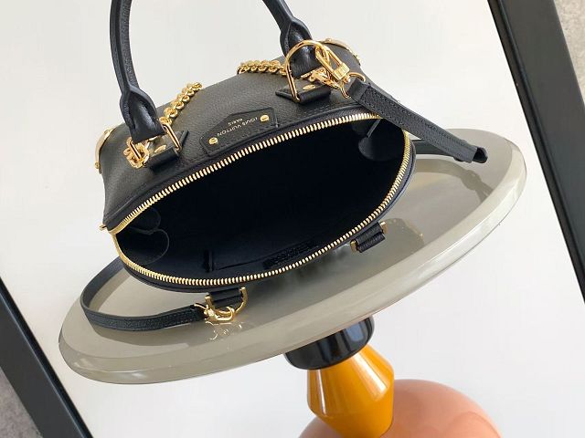 Louis vuitton original calfskin alma trunk BB M29445 black