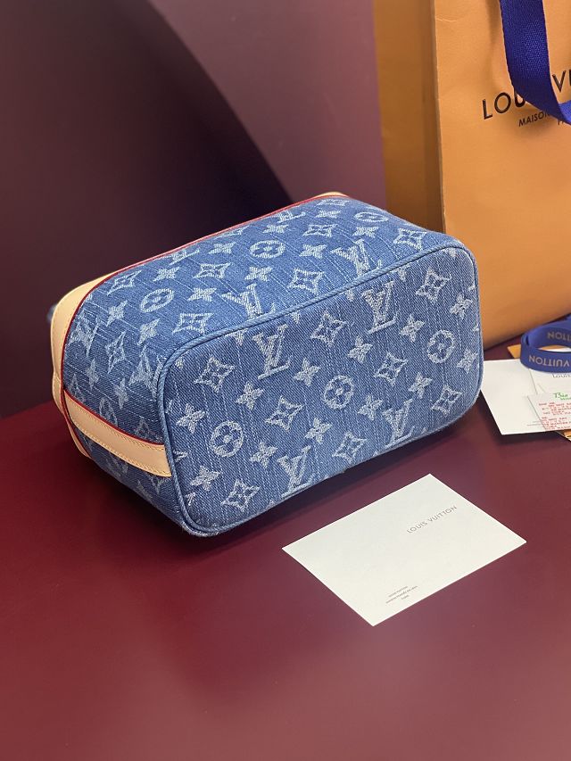 Louis vuitton original denim cruiser toiletry bag M27945 blue