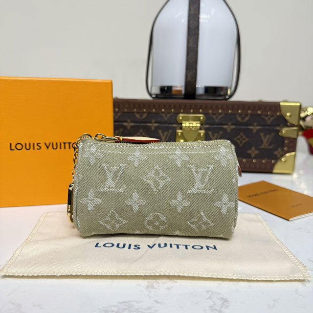 Louis vuitton original denim trousse speedy M27605