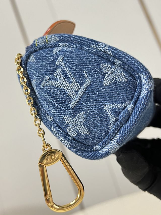 Louis vuitton original denim trousse speedy M27605