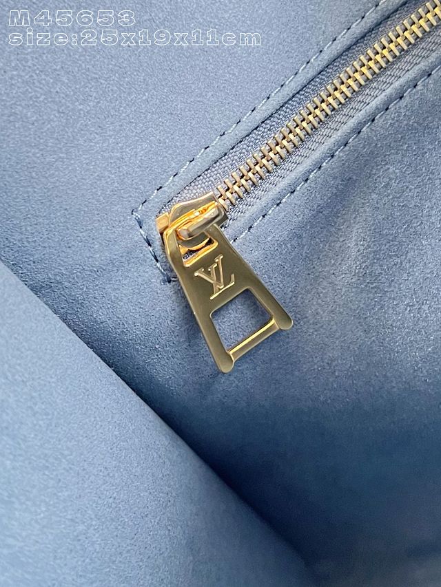 Louis vuitton original calfskin onthego pm M45653 blue