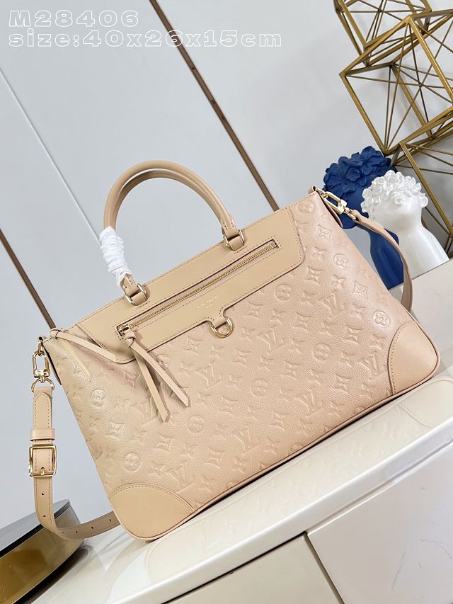 Louis vuitton original calfskin skyline MM handbag M29152 hazelnut