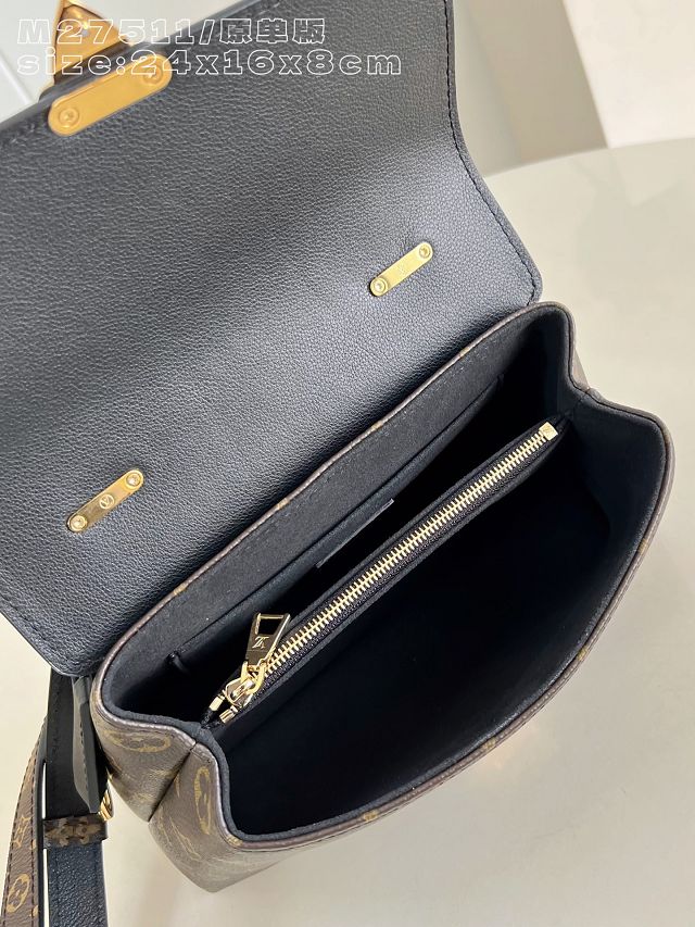 Louis vuitton original calfskin&canvas nmadeleine BB M27511 black