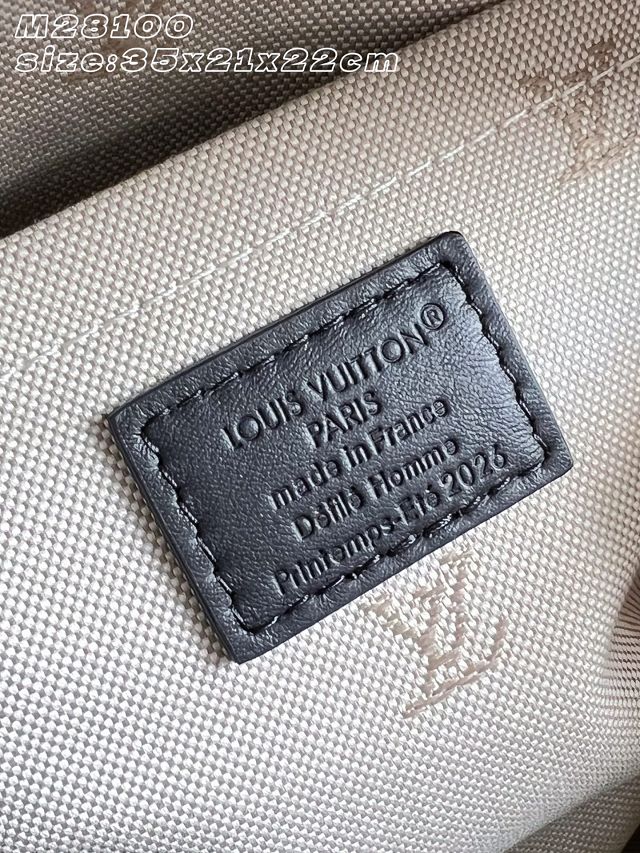 Louis vuitton original calfskin keepall cargo 35 M28100 black 