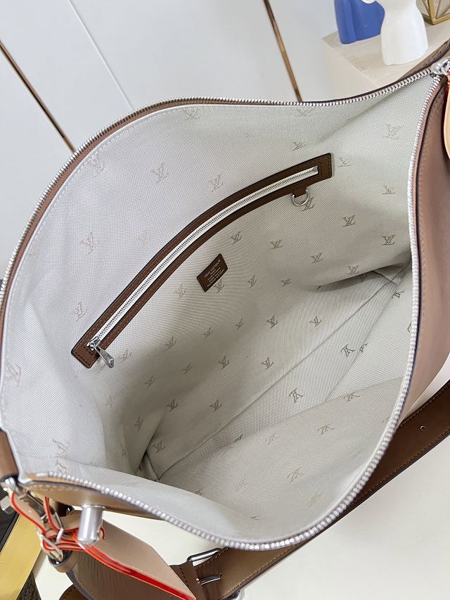 Louis vuitton original calfskin vagabond hobo bag M28392 brown