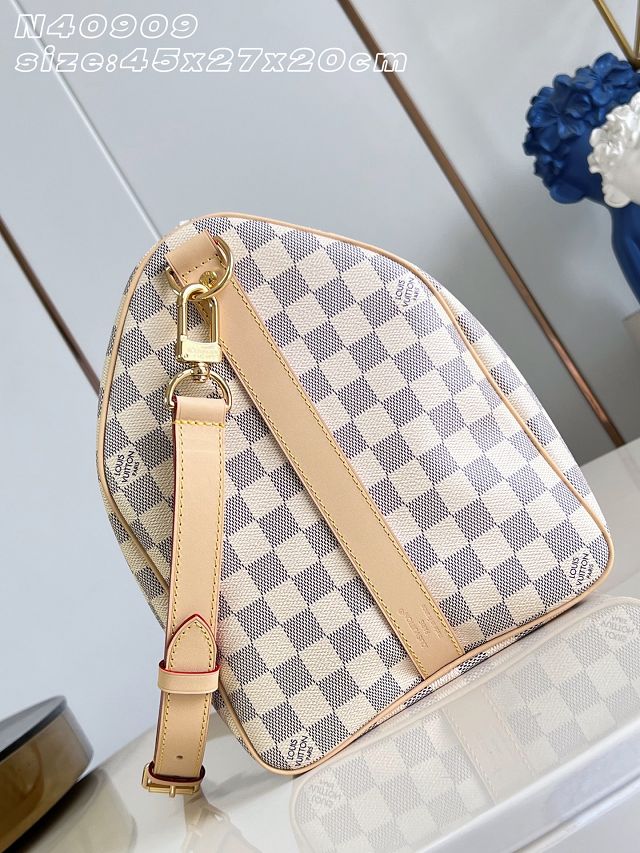 Louis vuitton original damier azur keepall 45 N40909