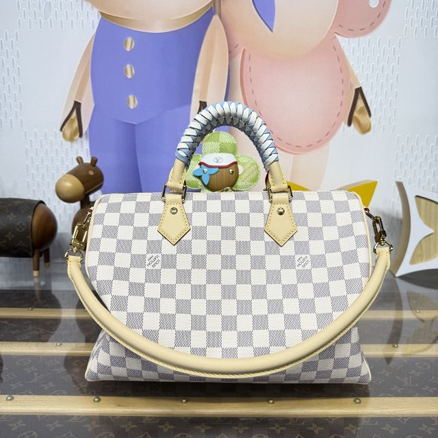 Louis vuitton original damier azur speedy soft 30 N40908 