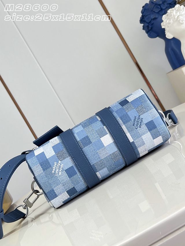 Louis vuitton original denim keepall 25 M28600 blue