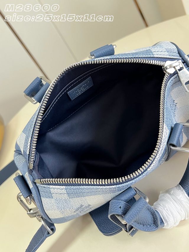 Louis vuitton original denim keepall 25 M28600 blue