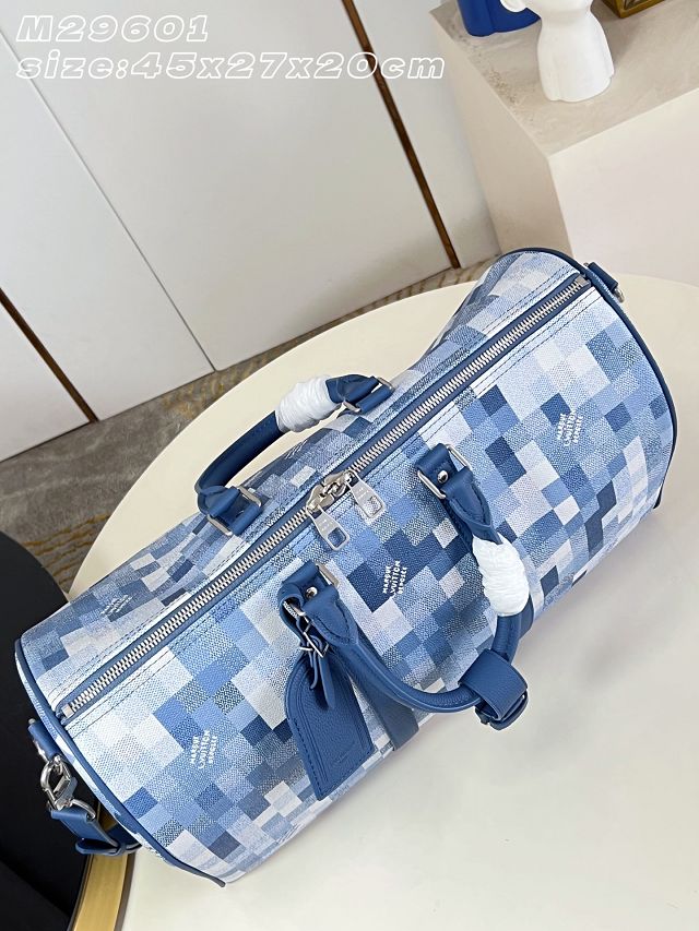 Louis vuitton original denim keepall 50 M14957 blue