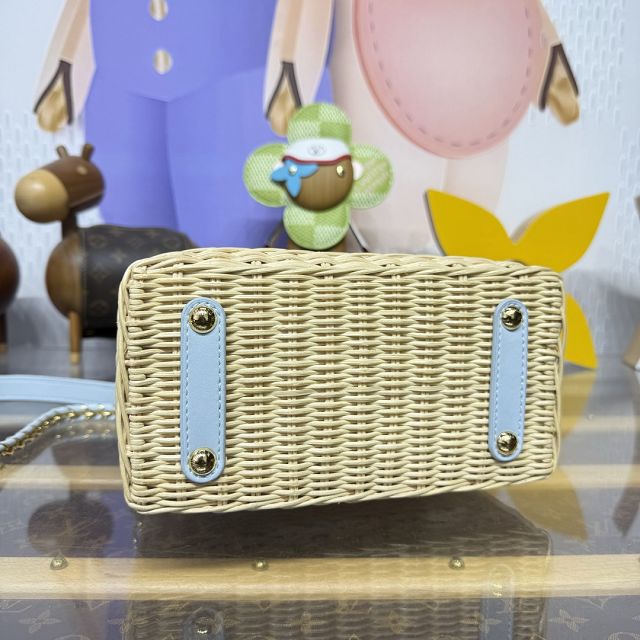 Louis vuitton original rattan capucines mini handbag M26004