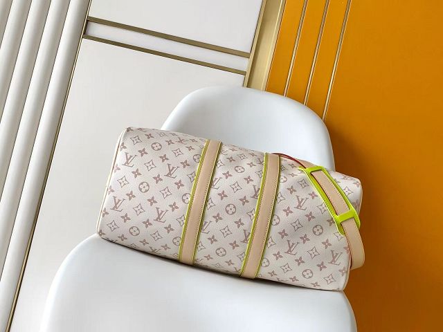 Louis vuitton monogram canvas keepall 45 M29674 white