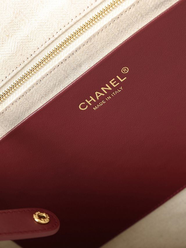 CC calfskin medium shopping bag AS6201 wine