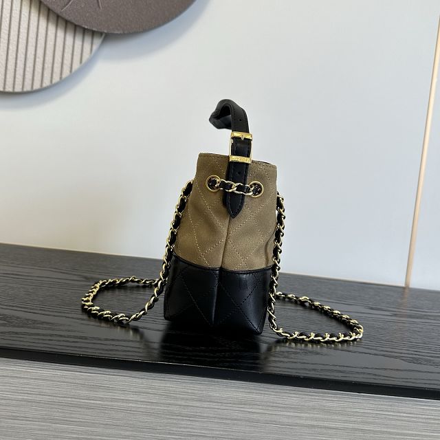 CC suede mini tote bag AS5635 beige