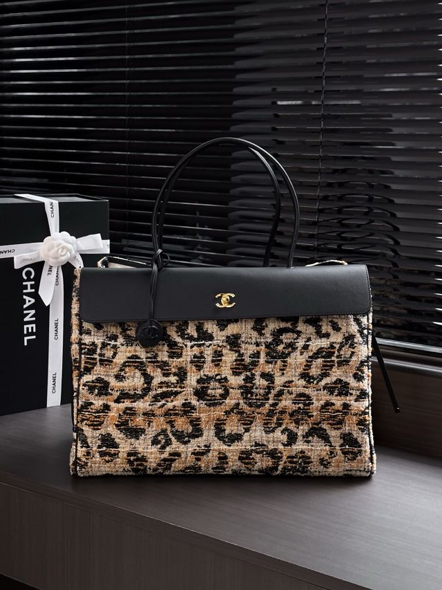 CC tweed large shopping bag AS6289 black