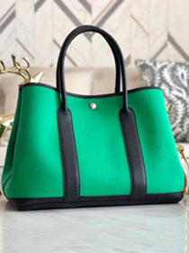 Hermes original canvas large garden party 36 bag G36 green