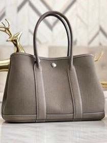 Hermes original canvas large garden party 36 bag G36 grey