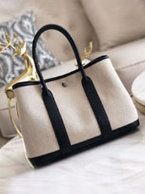 Hermes original canvas small garden party 30 bag G30 white&black