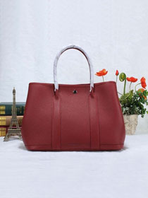 Hermes original togo leather garden party 30 bag G0030 bordeaux
