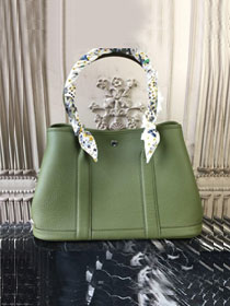 Hermes original togo leather garden party 30 bag G0030 vert veronese